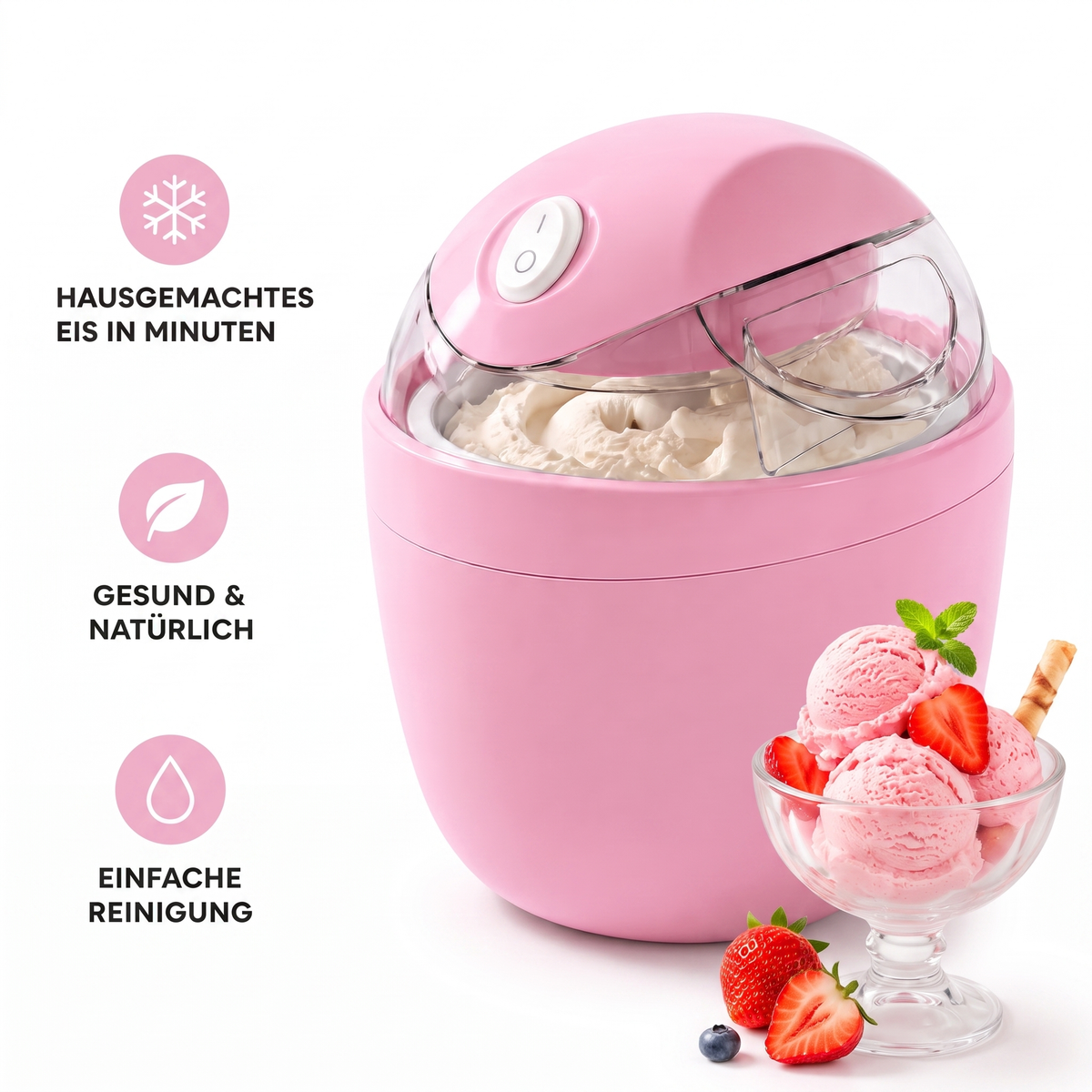 GelatoFast Mini Máquina de Helados